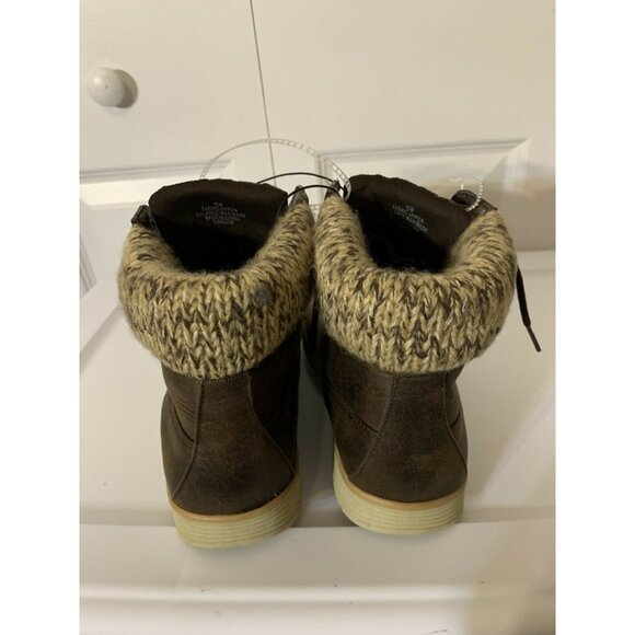 New Cliffs by White Mountain Women’s Sz 10M wheat Sweater Knit Hiker ankle boots - Picture 9 of 9